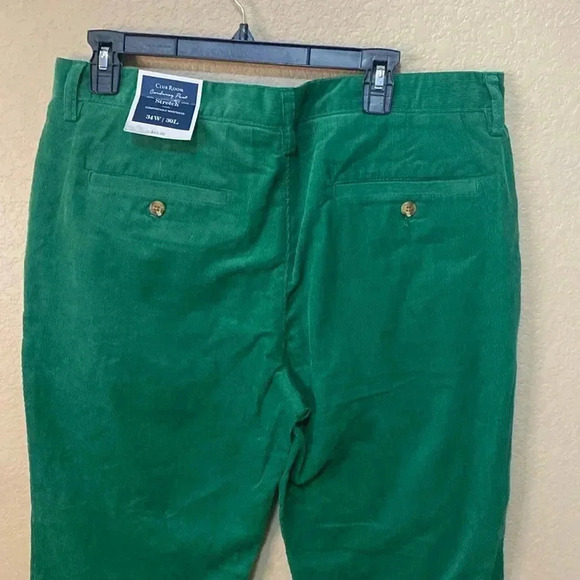 Men’s Club Room Classic Fit Green corduroy Pants Size 34W X 30L - Picture 8 of 9